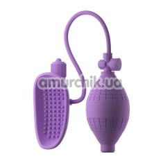 Вакуумная помпа с вибрацией для клитора Fantasy For Her Sensual Pump-Her, фиолетовая - Фото №1