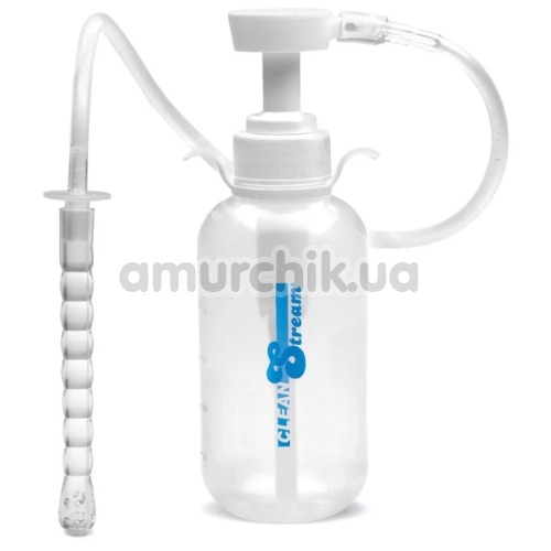 Інтимний душ Clean Stream Pump Action Enema Bottle With Nozzle, прозорий - Фото №1