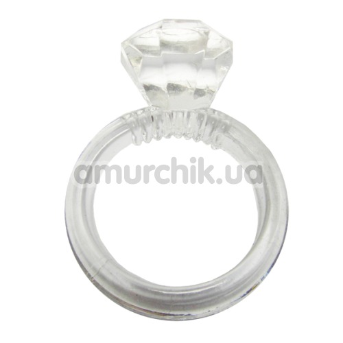 Эрекционное кольцо Diamond Silicone Cockring - Фото №1