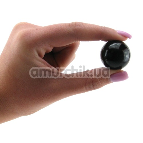 Вагинальные шарики Black Glass Ben-Wa Balls Small, черные