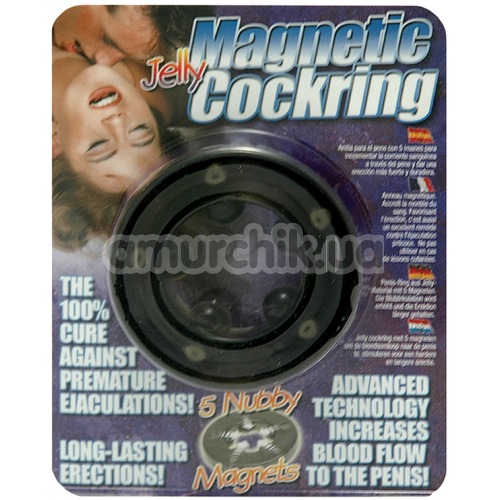 Эрекционное кольцо Magnetic Jelly Cock Ring