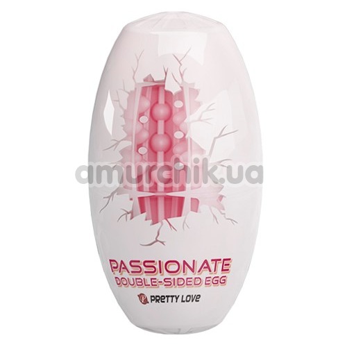 Мастурбатор Pretty Love Passionate Double-Sided Egg, рожевий