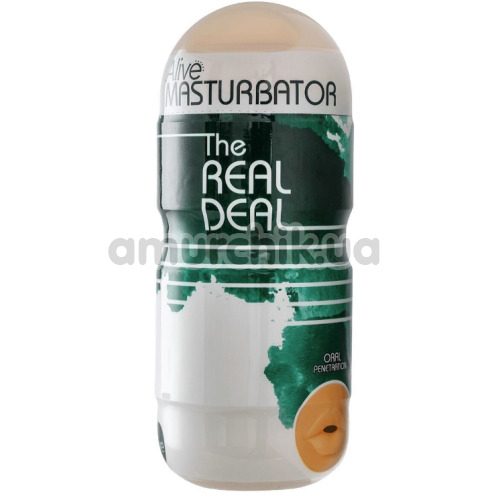 Симулятор орального секса Alive Masturbator The Real Deal Oral, телесный - Фото №1