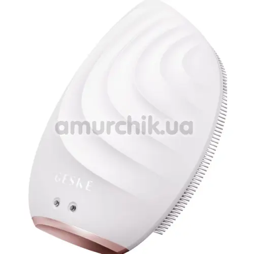 Ультразвуковая щетка для лица Geske Sonic Facial Brush 5 in 1, кремовая