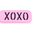 Шлепалка овальная DS Fetish Paddle XOXО, розовая  - Фото №2