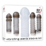 Набор насадок на пенис с вибрацией Adam & Eve Vibrating Penis Sleeve Kit, серый - Фото №3