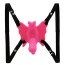 Вибратор-бабочка с пультом управления Ultra Passionate Harness, розовый - Фото №2