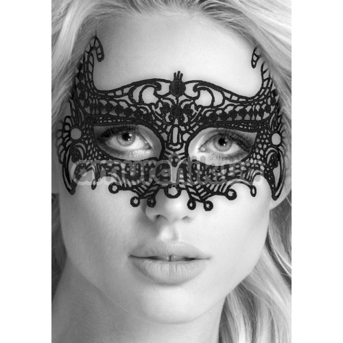 Маска Ouch! Black & White Lace Eye-Mask Empress, черная