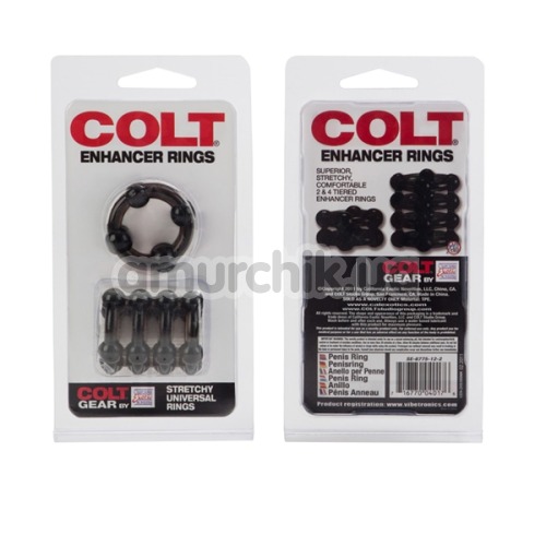 Набір ерекційних кілець Colt Enhancer Rings, чорний