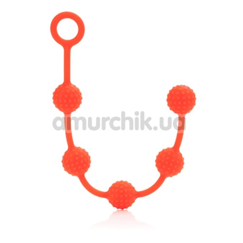 Набор анальных цепочек Posh Silicone “O” Beads, оранжевый