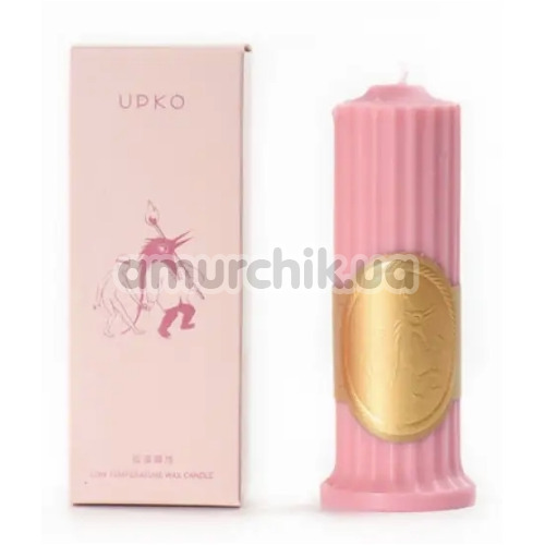 Свеча Upko Low Temperature Wax Candle, розовая