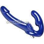 Безремневой страпон с вибрацией UStrap Revolver II Vibrating Strapless Strap On Dildo, синий - Фото №1