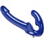 Безременевий страпон з вібрацією UStrap Revolver II Vibrating Strapless Strap On Dildo, синій - Фото №0