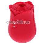 Симулятор орального секса для женщин с вибрацией Ravishing Rose, красный - Фото №1