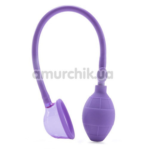 Вакуумная помпа для клитора Mini Silicone Clitoral Pump, фиолетовая
