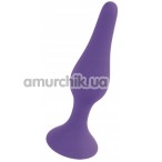 Анальна пробка Boss Series Silicone Purple Plug Small, фіолетова - Фото №1