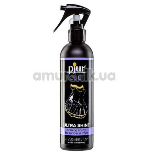 Спрей для догляду за латексними виробами Pjur Cult Ultra Shine, 250 мл - Фото №1