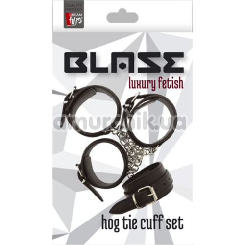 Фиксаторы Blaze Luxury Hog Tie Cuff Set, черный