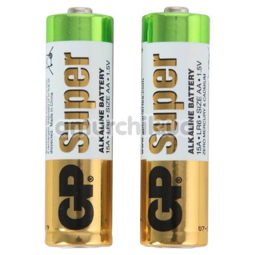 Батарейки GP Alkaline Super 15A-S2 AA, 2 шт