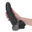 Полый страпон с вибрацией Hi-Basic Basic Vibrating Strap On Harness, черный - Фото №3
