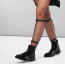 Гартеры для голеней Bijoux Indiscrets Maze Back Leg Garter, черные - Фото №7