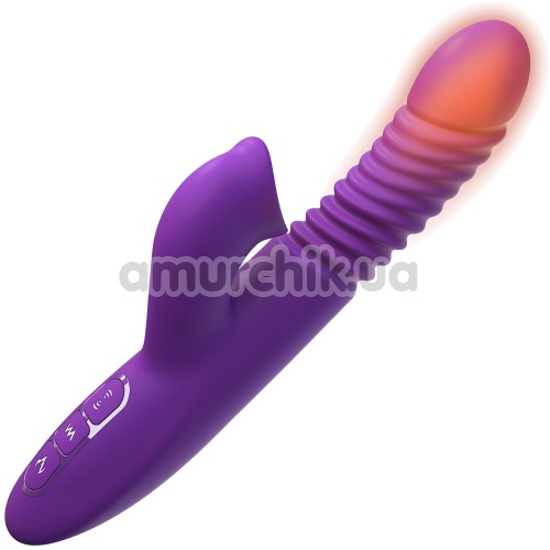 Вібратор c підігрівом Fantasy For Her Ultimate Thrusting Clit Stimulate-Her, фіолетовий