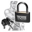 Замок с ключами Tom of Finland Metal Lock, черный - Фото №2