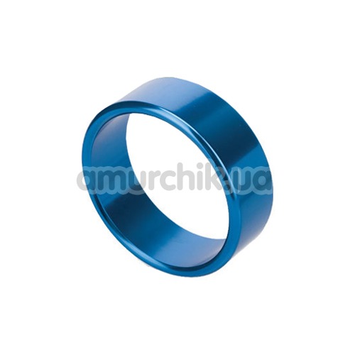 Эрекционное кольцо Rocket Rings голубое, 4 см - Фото №1