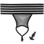 Трусики з анальною пробкою HookUp Panties Crotchless Love Garter, чорні - Фото №8