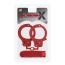 Бондажный набор BondX Metal Handcuffs & Love Rope, красный - Фото №2