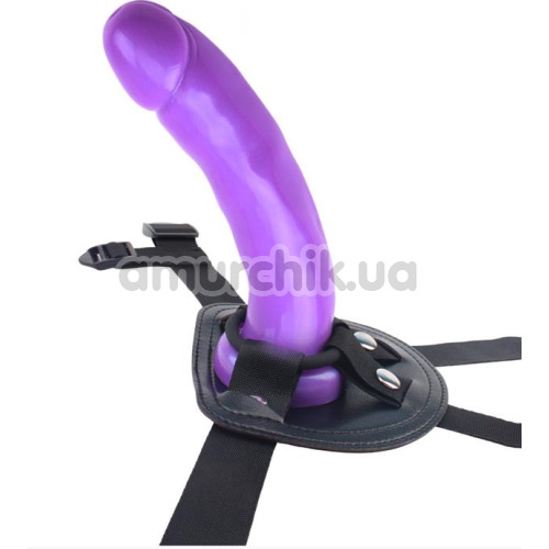 Страпон R.G.B Sex Harness Luxe Strap-On, фиолетовый
