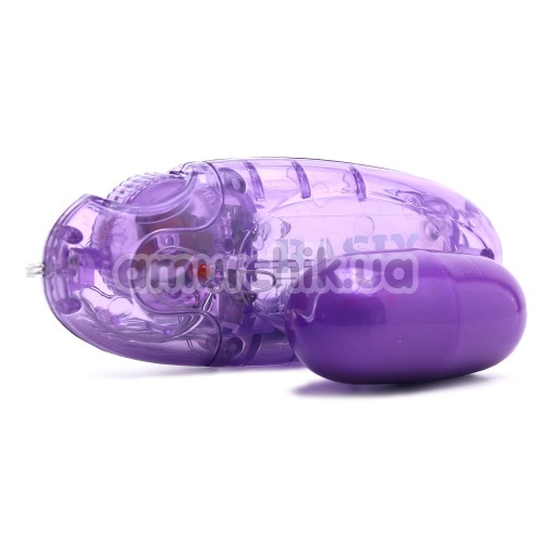 Виброяйцо Basix Rubber Works Jelly Egg, фиолетовое