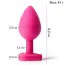 Анальная пробка Alume Silicone Be Mine Plug М, розовая - Фото №4