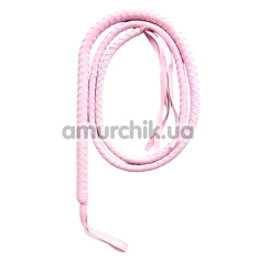 Плеть DS Fetish Whip Long, розовая - Фото №1