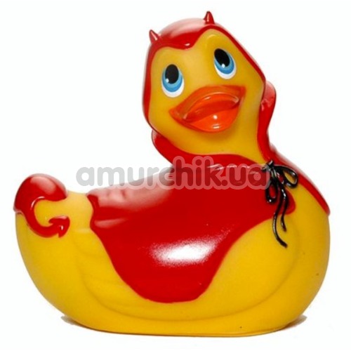 Клиторальный вибратор I Rub My Duckie Red Devil, желтый - Фото №1