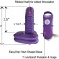 Вібратор Climax Clicks Violet Vertical, фіолетовий - Фото №4