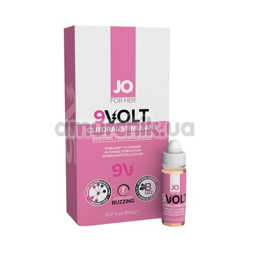 Збуджуюча сироватка для жінок JO Volt Arousing Tingling Serum - 9v, 5 мл