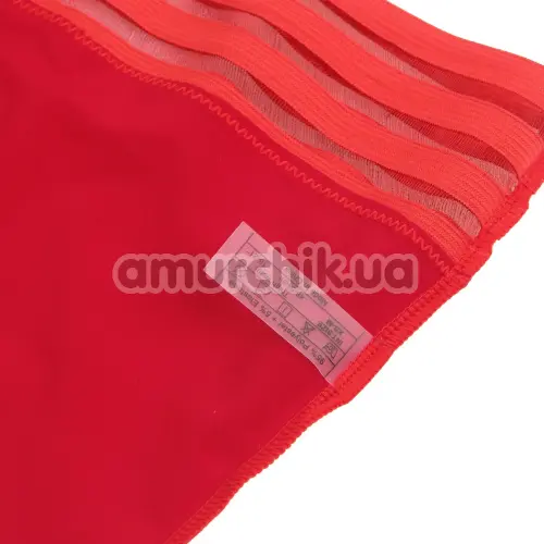 Чулки Star Night Stockings Striped Trim, красные