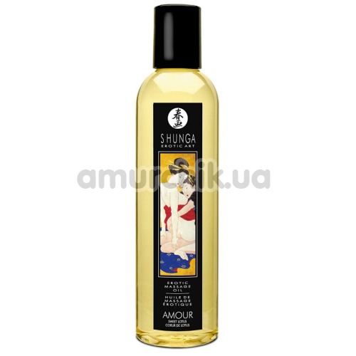 Массажное масло Shunga Erotic Massage Oil Amour Sweet Lotus - лотос, 250 мл