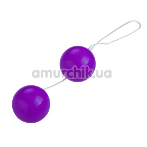 Вагинальные шарики Twins Ball, фиолетовые - Фото №1