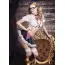 Костюм школярки JSY Sexy Lingerie 2637, біло-чорний: спідниця + топ + краватка + окуляри + стрічки - Фото №7