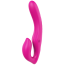 Безремневой страпон с вибрацией Vibes Of Love Remote Double Dipper, розовый - Фото №5