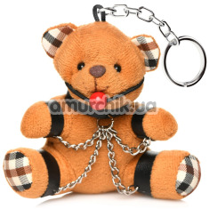Брелок Master Series Gagged Teddy Bear Keychain - медвежонок, коричневый - Фото №1
