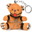 Брелок Master Series Gagged Teddy Bear Keychain - медвежонок, коричневый - Фото №0
