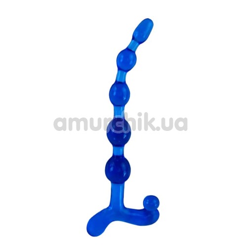Анальный стимулятор Bendy Twist 22.5 см, синий