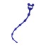 Анальная цепочка ToDo Anal Beads Froggy, синяя - Фото №1