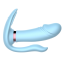 Анально-вагинально-клиторальный вибратор Cat Tirple, голубой - Фото №9