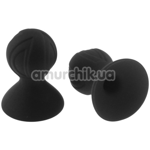 Вакуумные стимуляторы для сосков Silicone Nipple Sucker Vacuum, черные