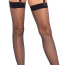 Чулки Leg Avenue Kumi Net Thigh High Stockings, черные - Фото №2