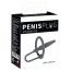 Уретральна вставка з кільцем Penis Plug With A Silicone Glans Ring, сіра - Фото №6
